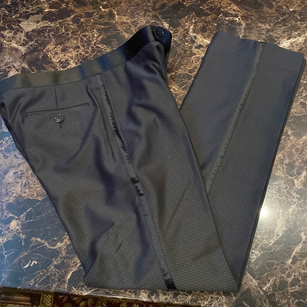 DKNY black tuxedo pants boys size 18